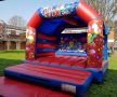 The Party Time Bouncy Castle is a roomy red and blue inflatable built for non‑stop action at any fun‑filled event. It is ideal for school fundraisers, sports days, promotional events, birthdays and more, whenever you want to add some extra bounce.